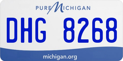 MI license plate DHG8268