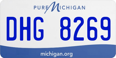 MI license plate DHG8269