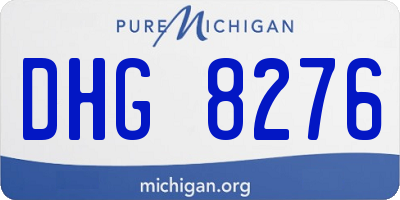 MI license plate DHG8276