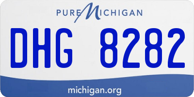 MI license plate DHG8282