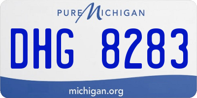 MI license plate DHG8283