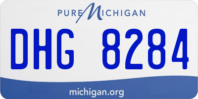 MI license plate DHG8284