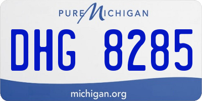 MI license plate DHG8285