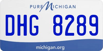 MI license plate DHG8289