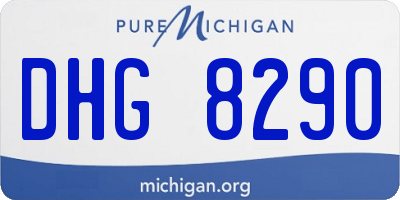 MI license plate DHG8290