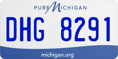 MI license plate DHG8291