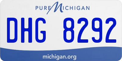 MI license plate DHG8292