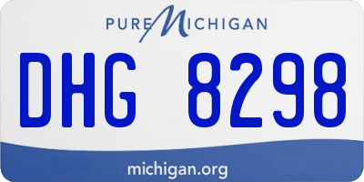 MI license plate DHG8298