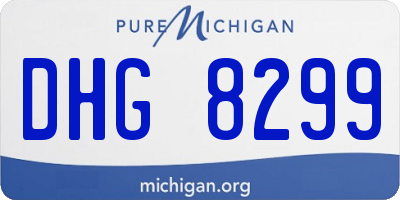 MI license plate DHG8299