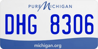 MI license plate DHG8306