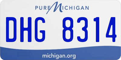 MI license plate DHG8314