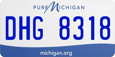 MI license plate DHG8318