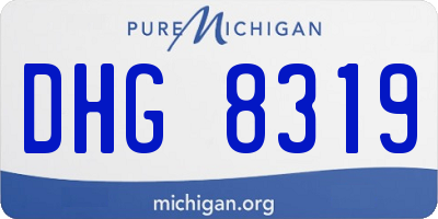 MI license plate DHG8319