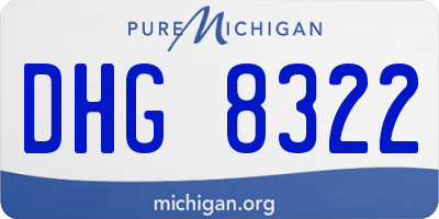 MI license plate DHG8322