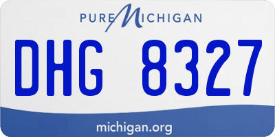 MI license plate DHG8327