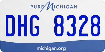 MI license plate DHG8328