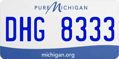 MI license plate DHG8333