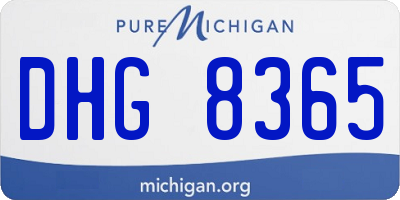 MI license plate DHG8365