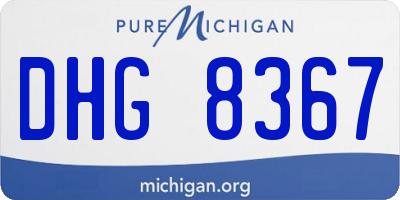MI license plate DHG8367