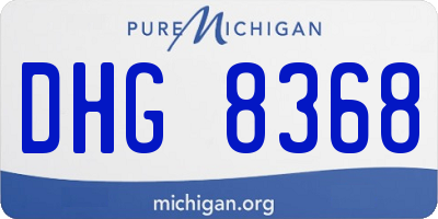 MI license plate DHG8368
