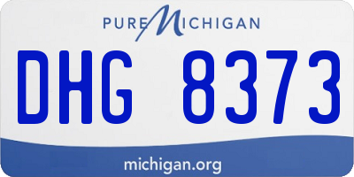 MI license plate DHG8373