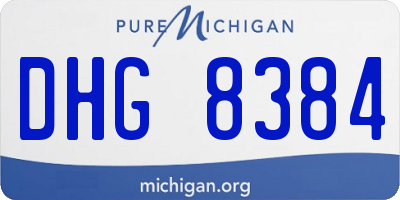MI license plate DHG8384