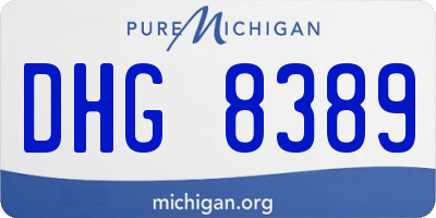 MI license plate DHG8389