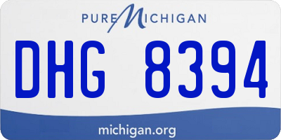 MI license plate DHG8394