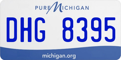 MI license plate DHG8395