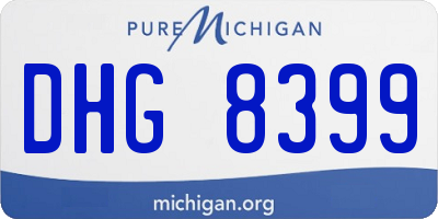 MI license plate DHG8399