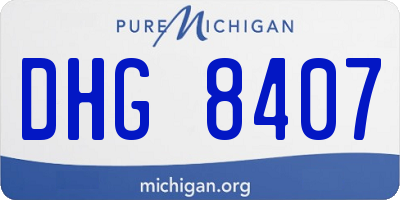 MI license plate DHG8407