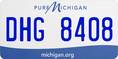MI license plate DHG8408