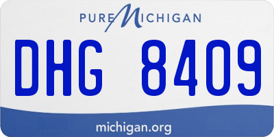 MI license plate DHG8409