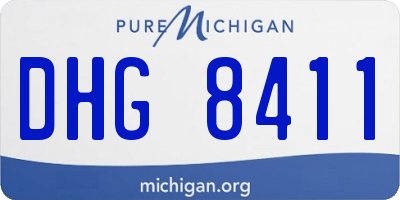 MI license plate DHG8411