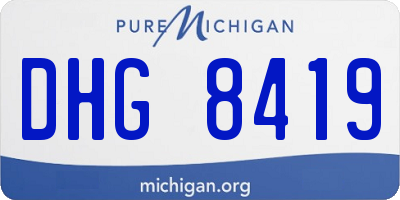MI license plate DHG8419