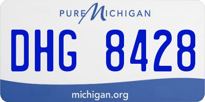 MI license plate DHG8428