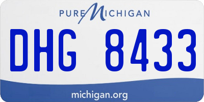 MI license plate DHG8433