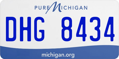 MI license plate DHG8434