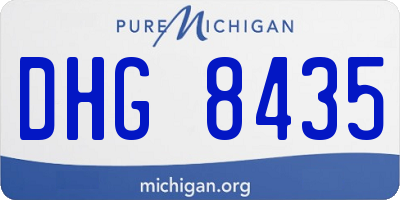 MI license plate DHG8435