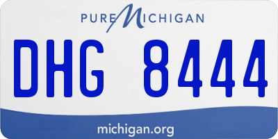 MI license plate DHG8444