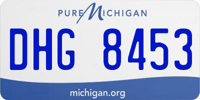 MI license plate DHG8453