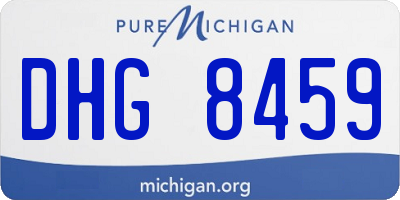 MI license plate DHG8459