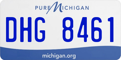 MI license plate DHG8461