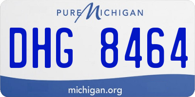 MI license plate DHG8464