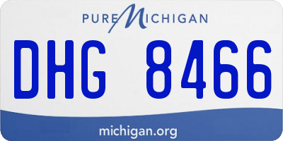 MI license plate DHG8466