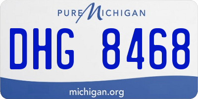 MI license plate DHG8468