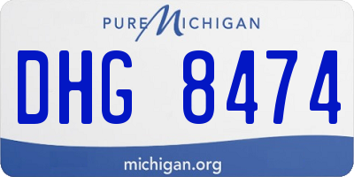 MI license plate DHG8474