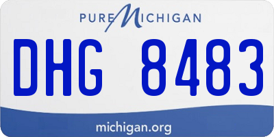 MI license plate DHG8483