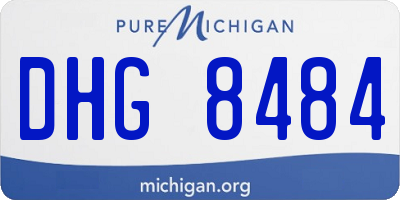 MI license plate DHG8484