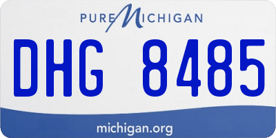 MI license plate DHG8485